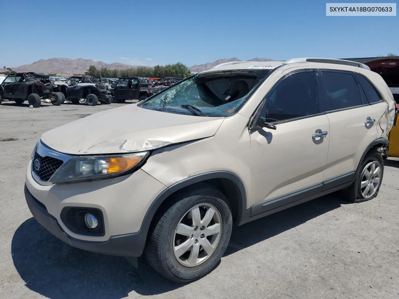 2011 Kia Sorento Base VIN: 5XYKT4A18BG070633 Lot: 60315864