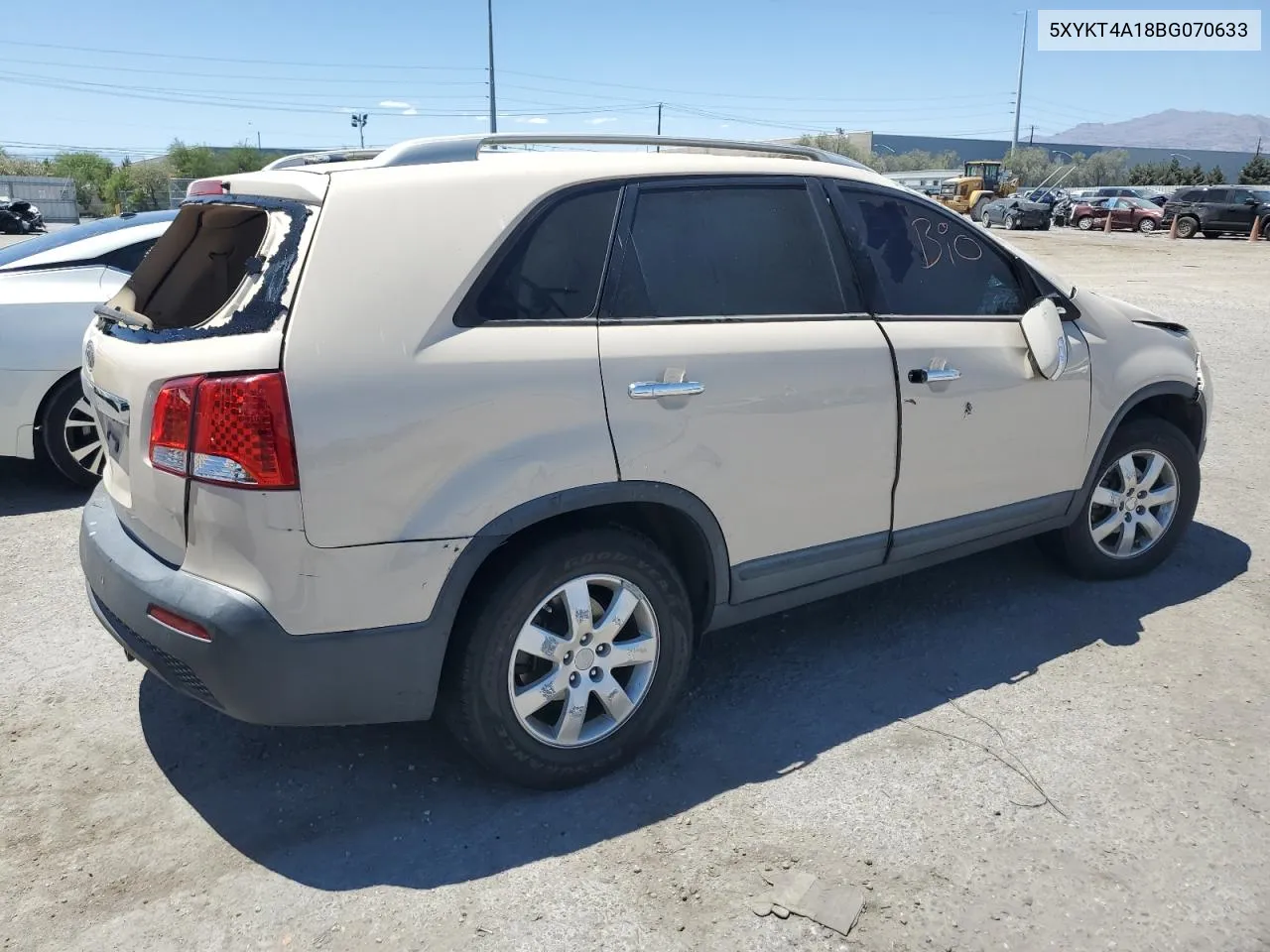 2011 Kia Sorento Base VIN: 5XYKT4A18BG070633 Lot: 60315864