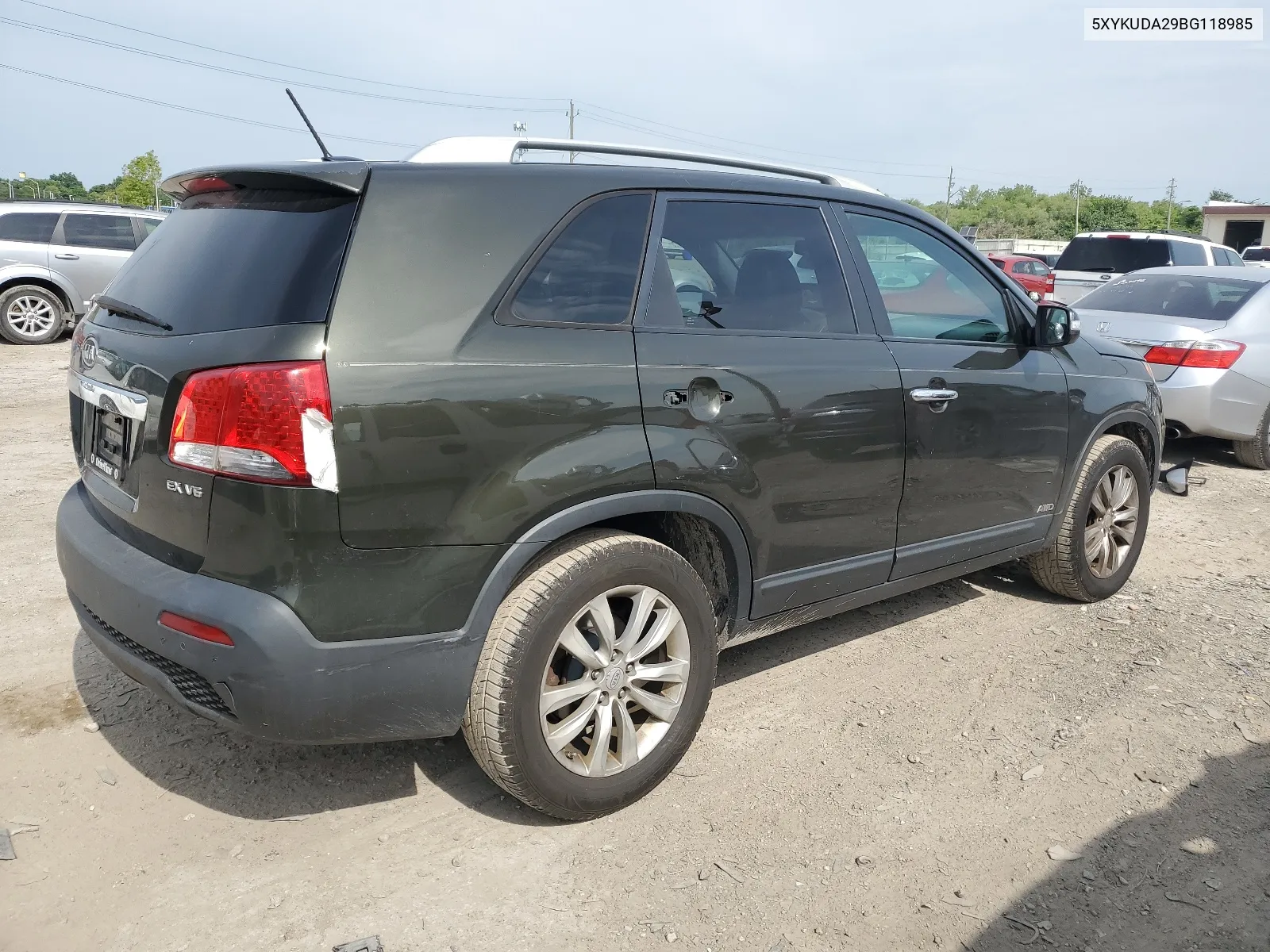 2011 Kia Sorento Ex VIN: 5XYKUDA29BG118985 Lot: 61659944