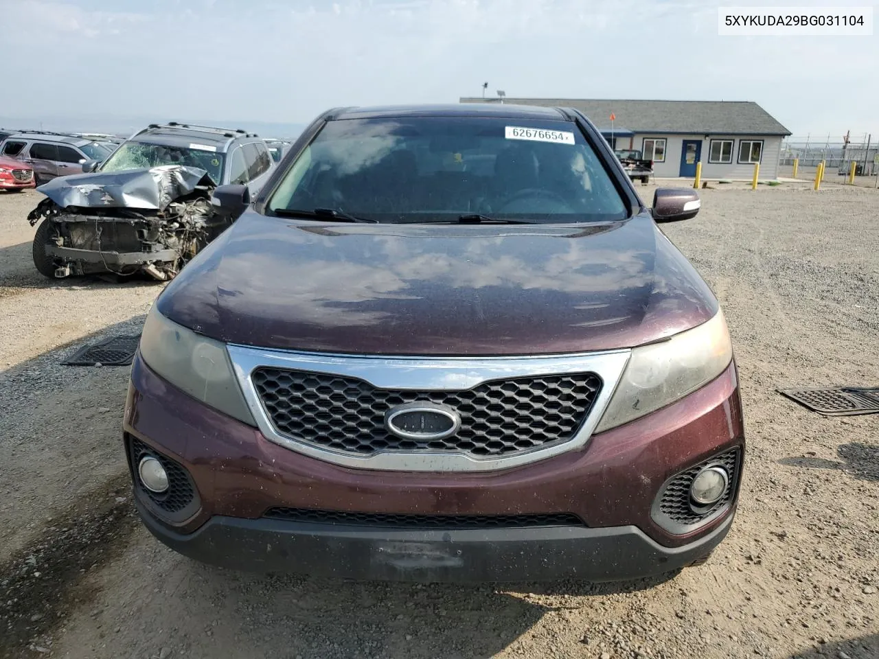 2011 Kia Sorento Ex VIN: 5XYKUDA29BG031104 Lot: 62676654