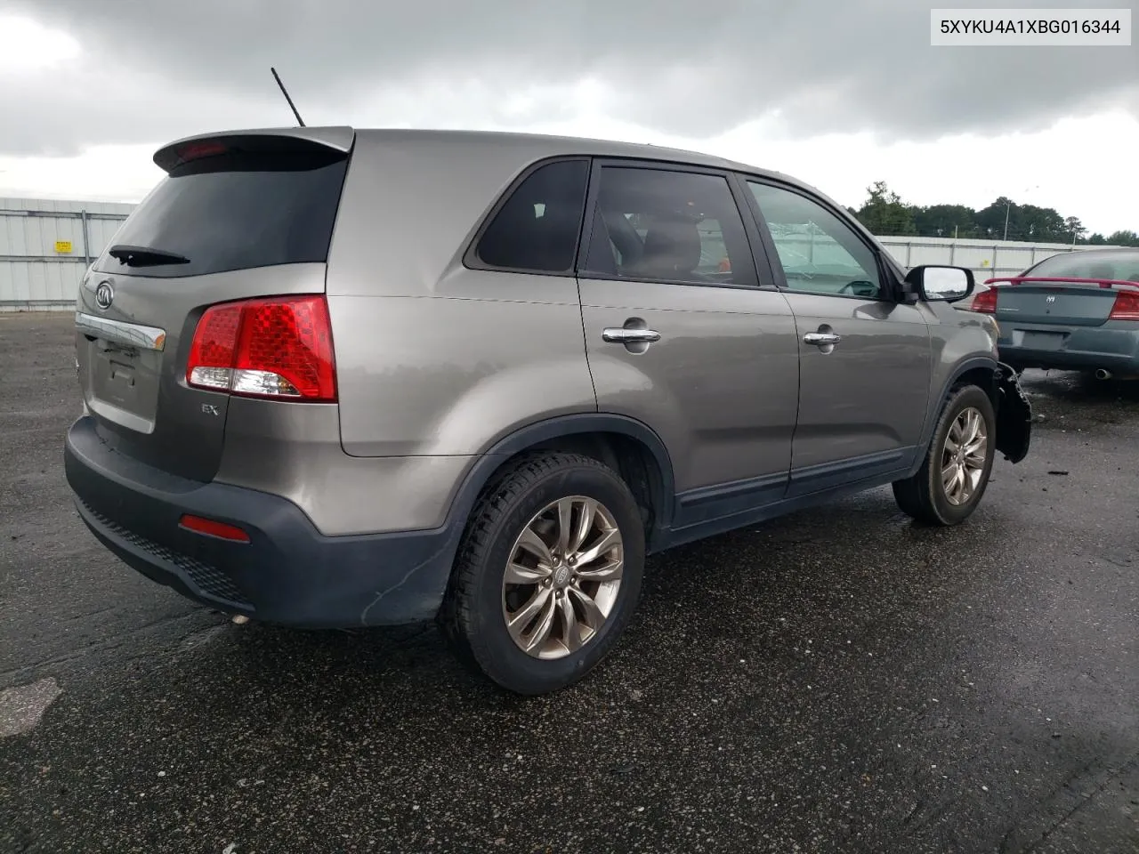 2011 Kia Sorento Ex VIN: 5XYKU4A1XBG016344 Lot: 63764594