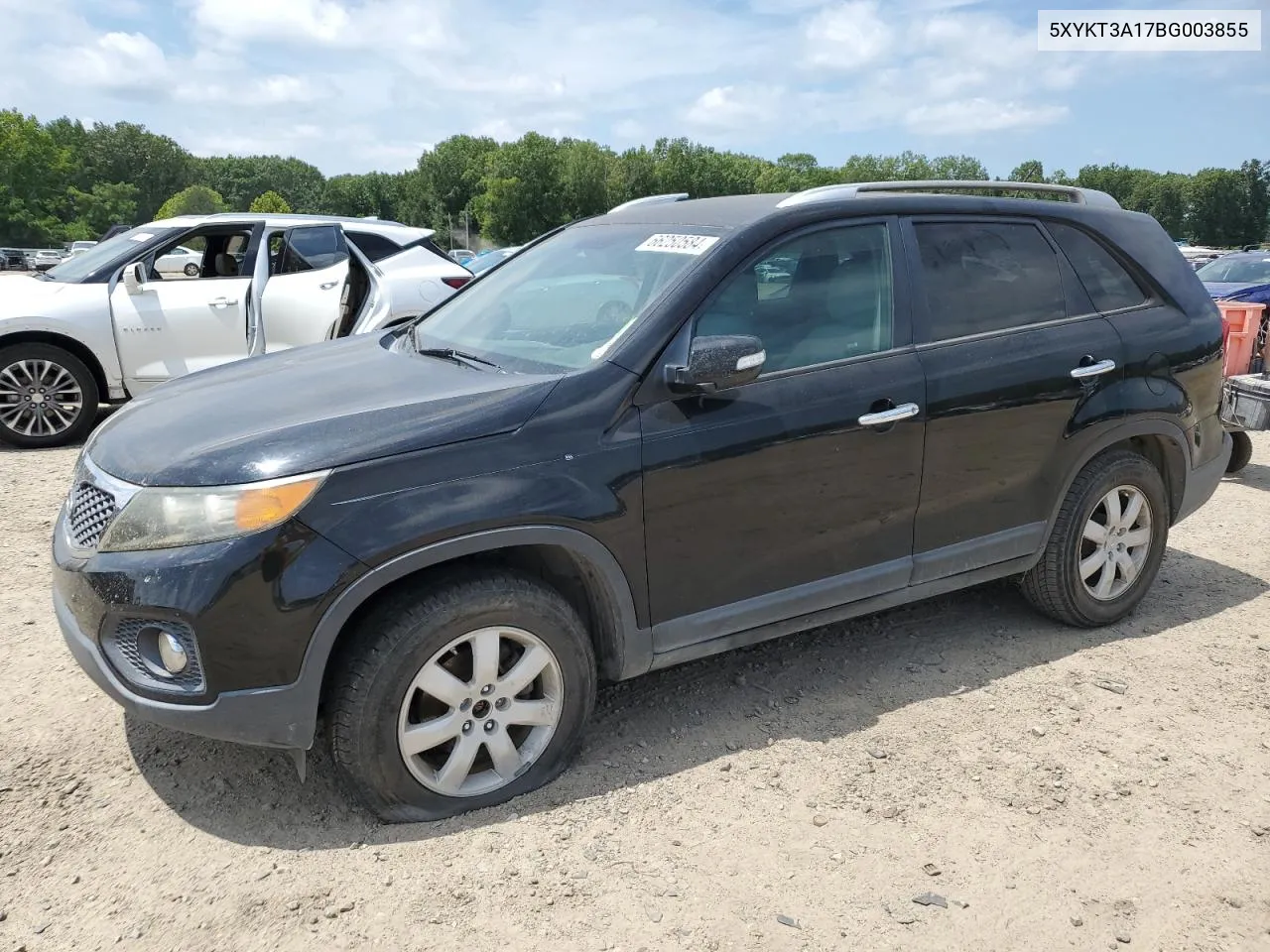 2011 Kia Sorento Base VIN: 5XYKT3A17BG003855 Lot: 66250584