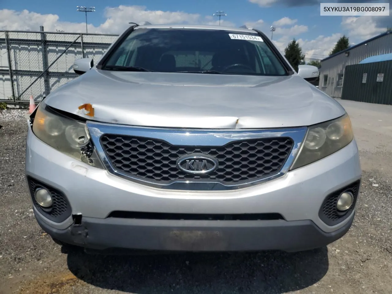 2011 Kia Sorento Ex VIN: 5XYKU3A19BG008097 Lot: 67151534