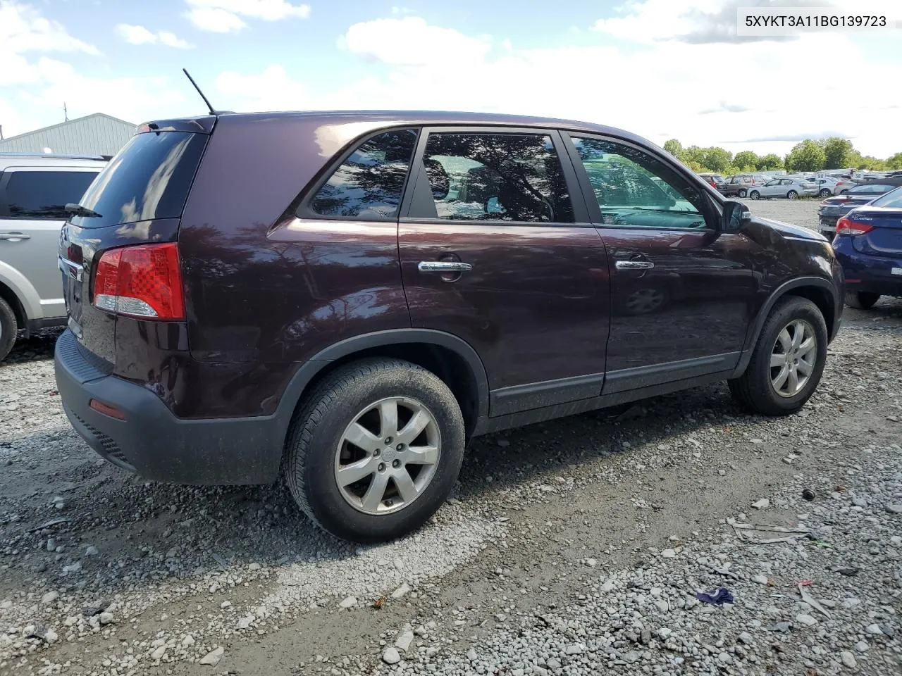 2011 Kia Sorento Base VIN: 5XYKT3A11BG139723 Lot: 67265244