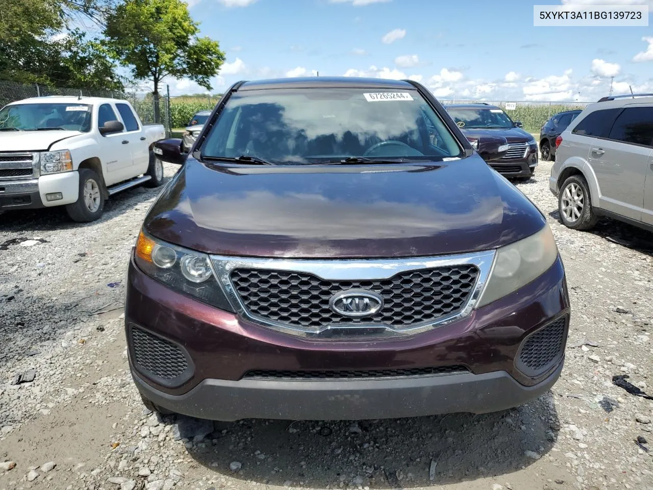 2011 Kia Sorento Base VIN: 5XYKT3A11BG139723 Lot: 67265244