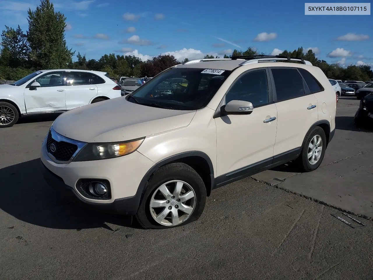 2011 Kia Sorento Base VIN: 5XYKT4A18BG107115 Lot: 67736514