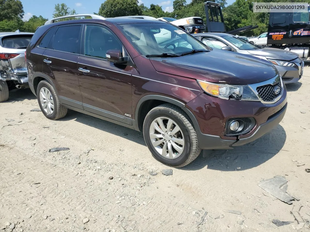 2011 Kia Sorento Ex VIN: 5XYKUDA29BG001293 Lot: 67756044