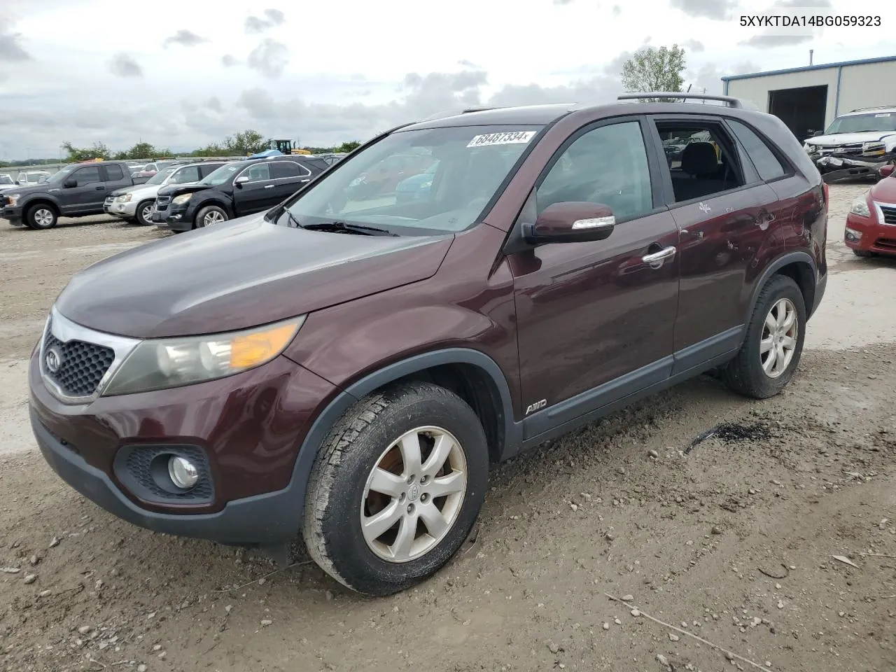 2011 Kia Sorento Base VIN: 5XYKTDA14BG059323 Lot: 68487334