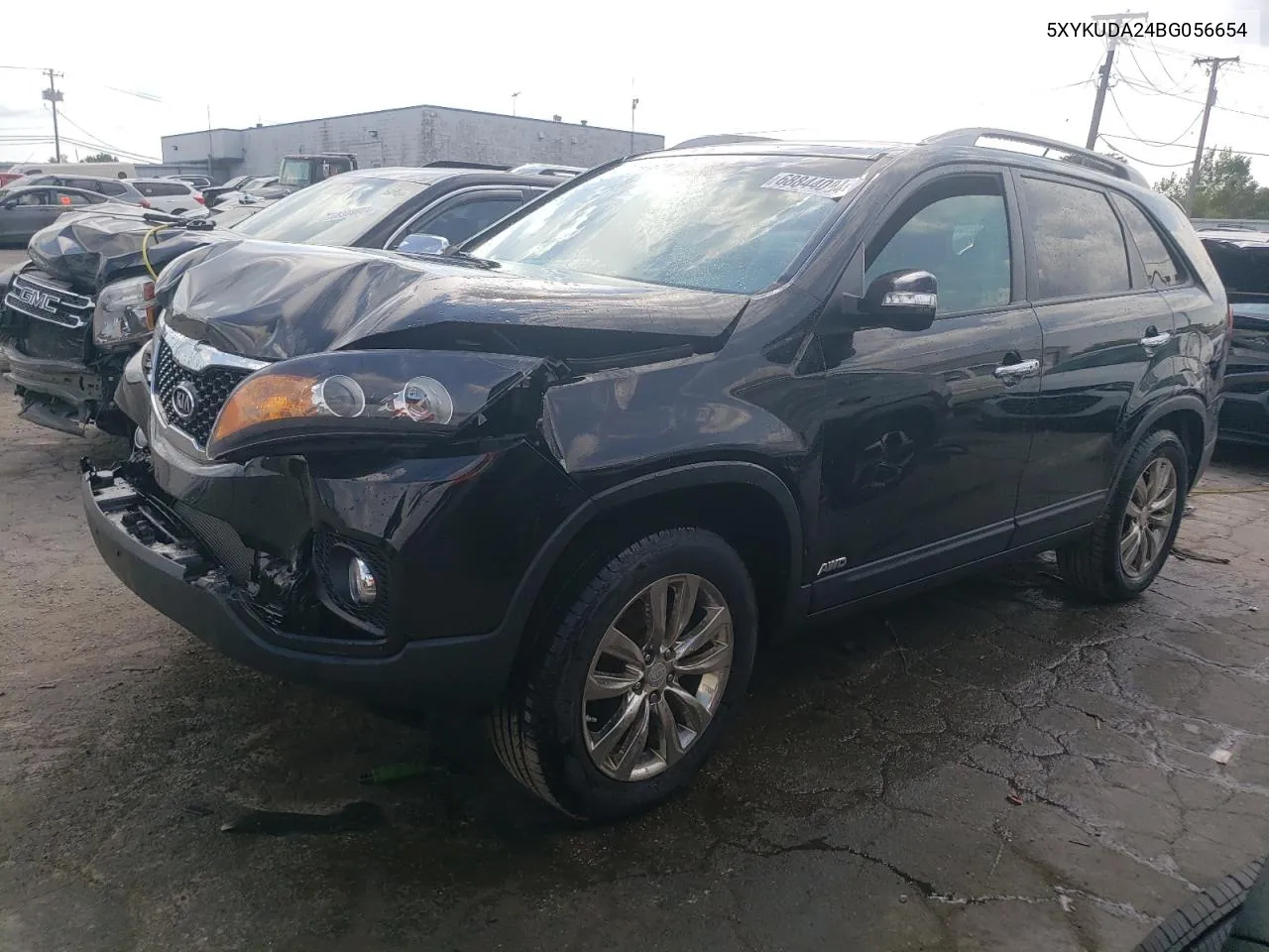 2011 Kia Sorento Ex VIN: 5XYKUDA24BG056654 Lot: 68844084