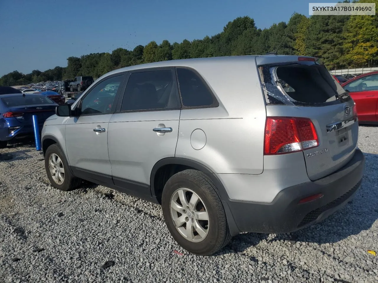 2011 Kia Sorento Base VIN: 5XYKT3A17BG149690 Lot: 69035564