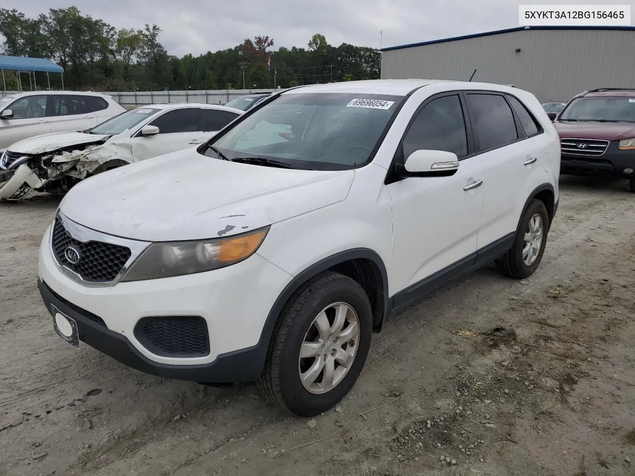 2011 Kia Sorento Base VIN: 5XYKT3A12BG156465 Lot: 69696054