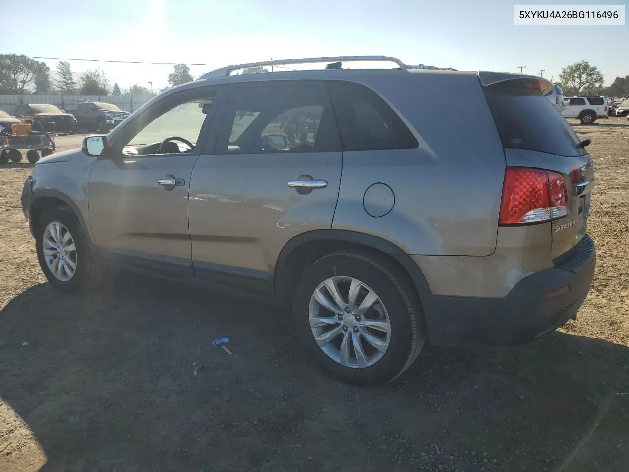 2011 Kia Sorento Ex VIN: 5XYKU4A26BG116496 Lot: 70702174