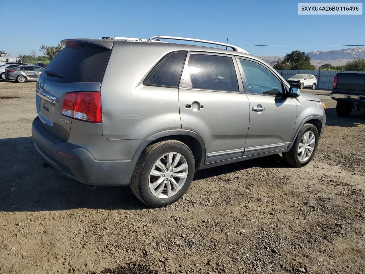 2011 Kia Sorento Ex VIN: 5XYKU4A26BG116496 Lot: 70702174