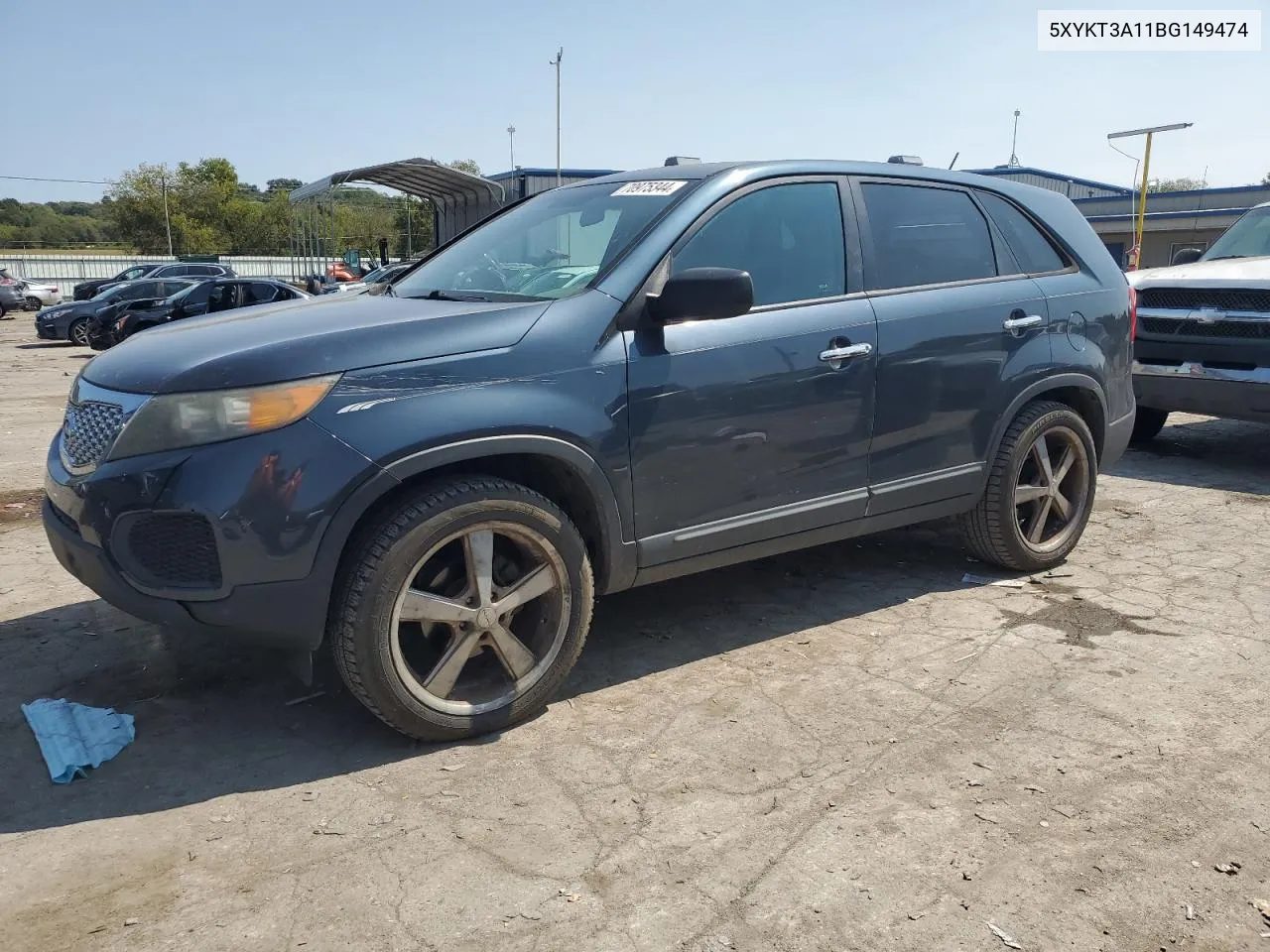 2011 Kia Sorento Base VIN: 5XYKT3A11BG149474 Lot: 70975344