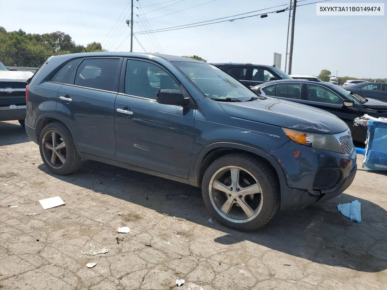 2011 Kia Sorento Base VIN: 5XYKT3A11BG149474 Lot: 70975344