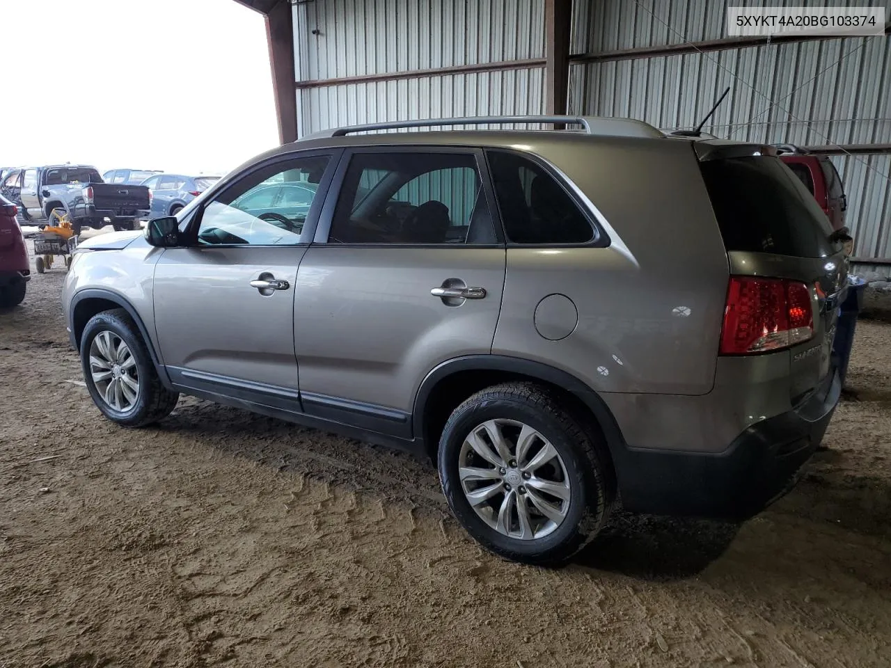 2011 Kia Sorento Base VIN: 5XYKT4A20BG103374 Lot: 71057564