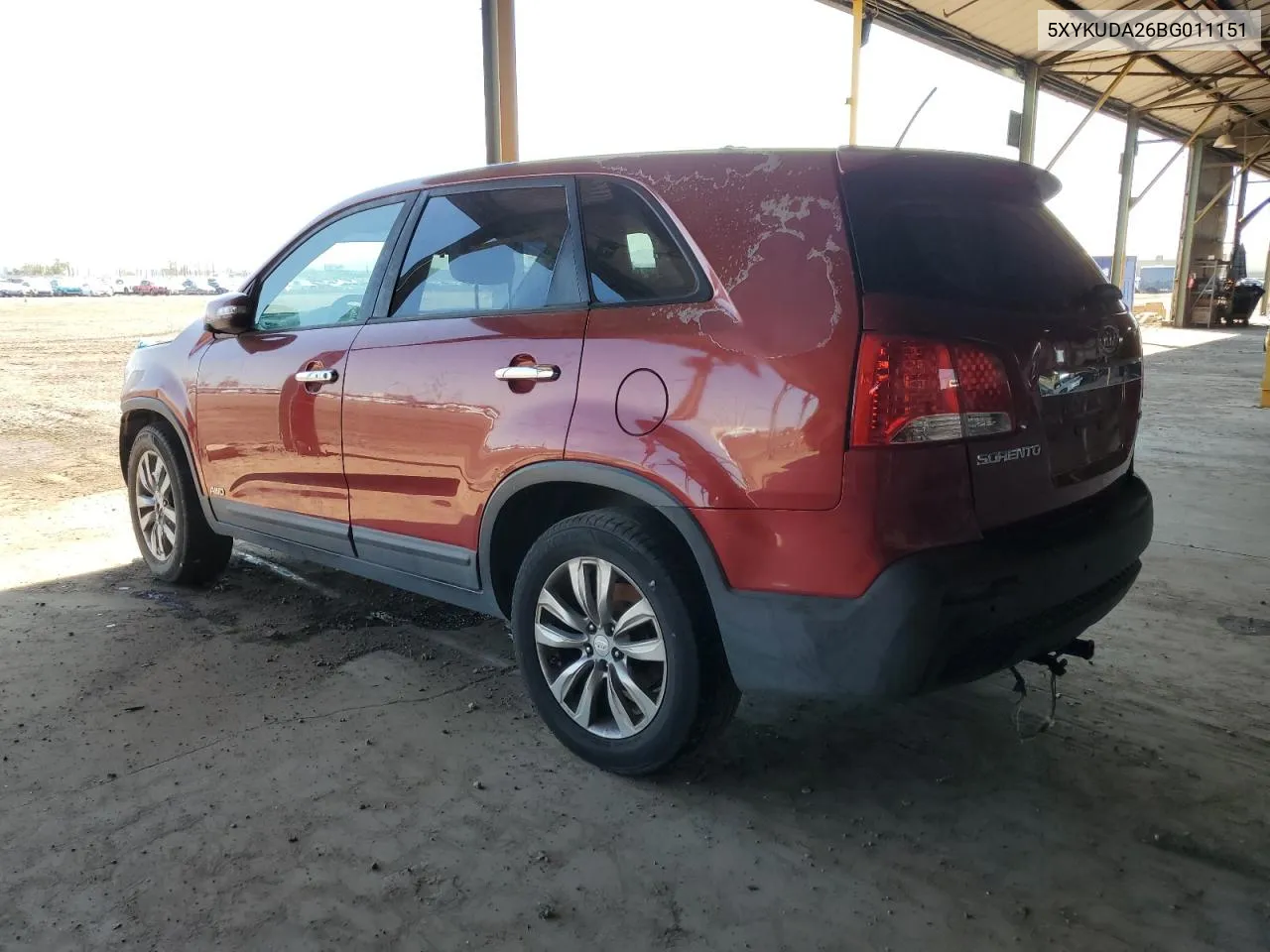 2011 Kia Sorento Ex VIN: 5XYKUDA26BG011151 Lot: 71500024