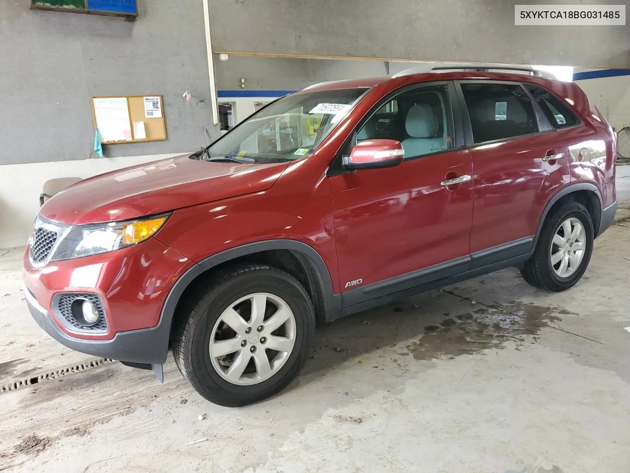 2011 Kia Sorento Base VIN: 5XYKTCA18BG031485 Lot: 71577554