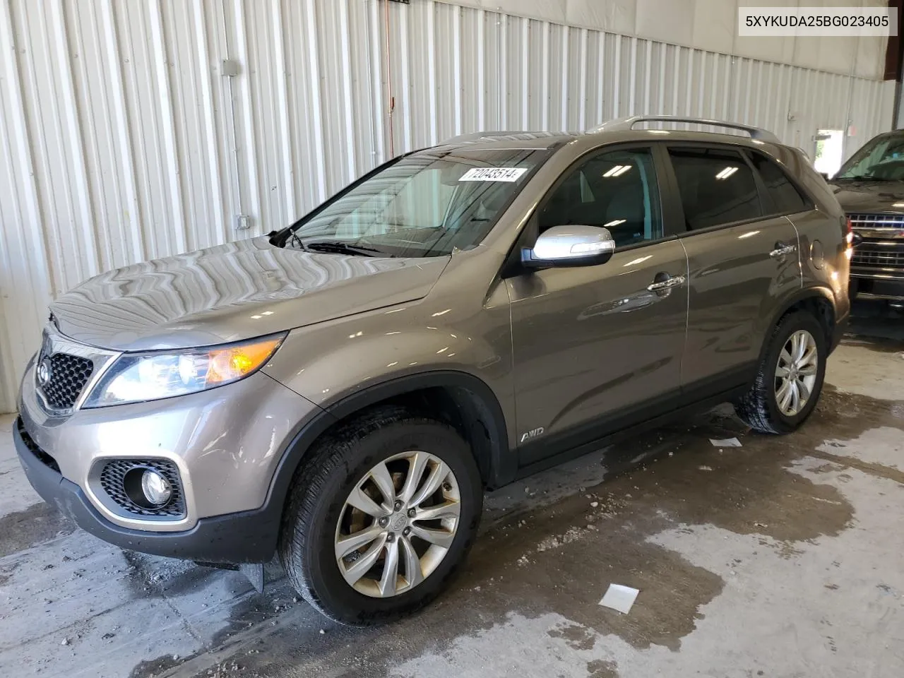 2011 Kia Sorento Ex VIN: 5XYKUDA25BG023405 Lot: 72043514