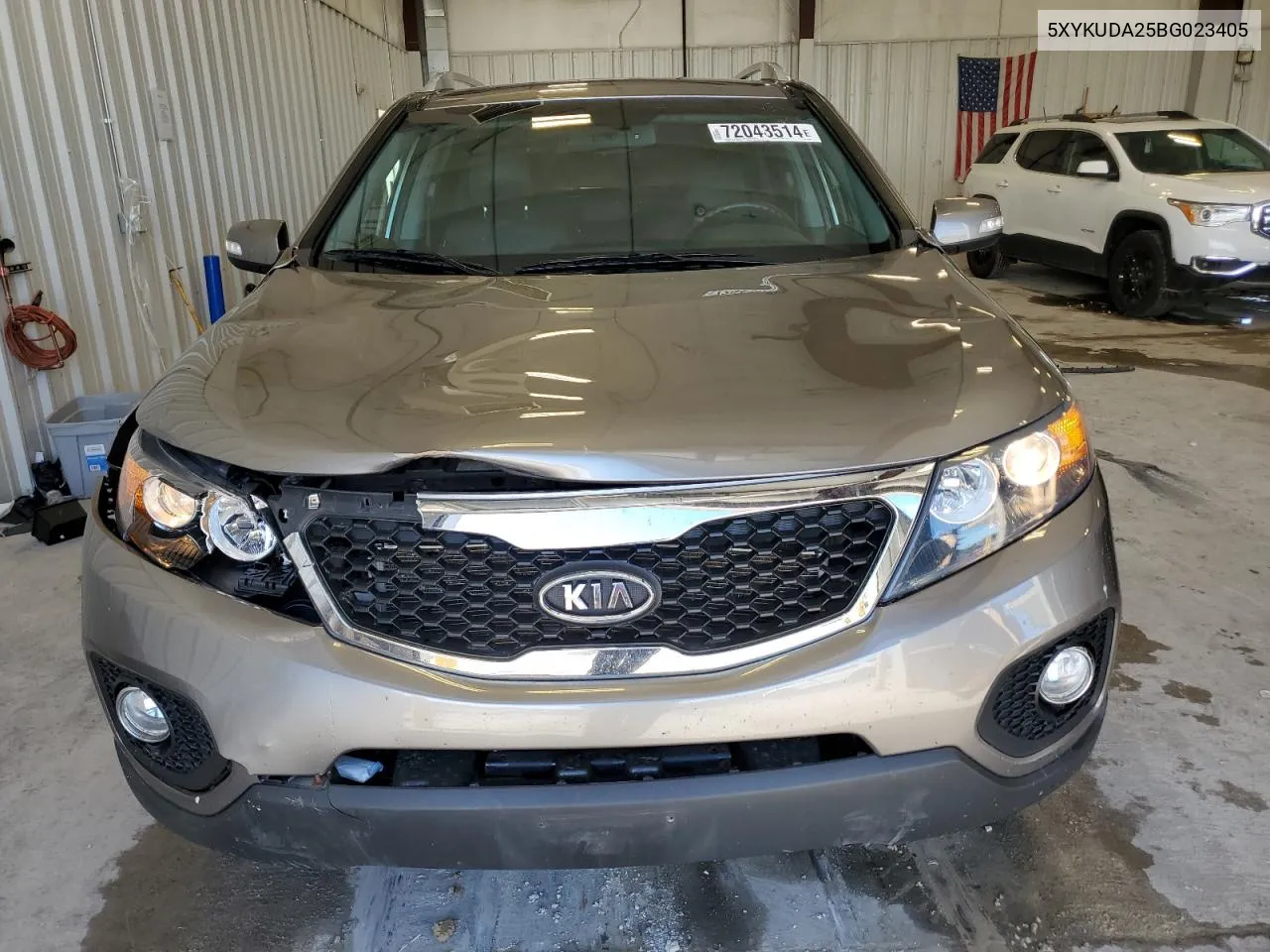 2011 Kia Sorento Ex VIN: 5XYKUDA25BG023405 Lot: 72043514