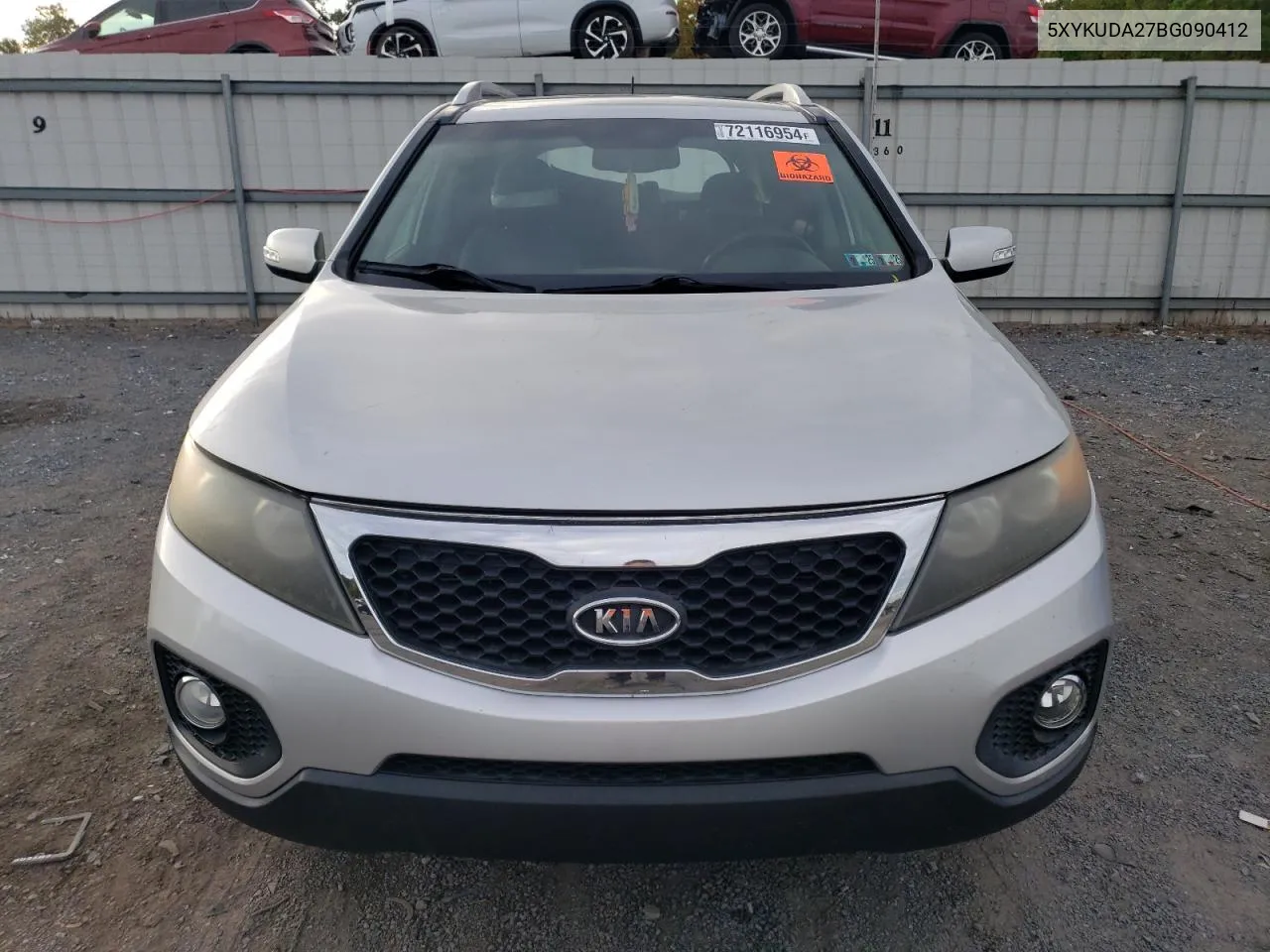 5XYKUDA27BG090412 2011 Kia Sorento Ex