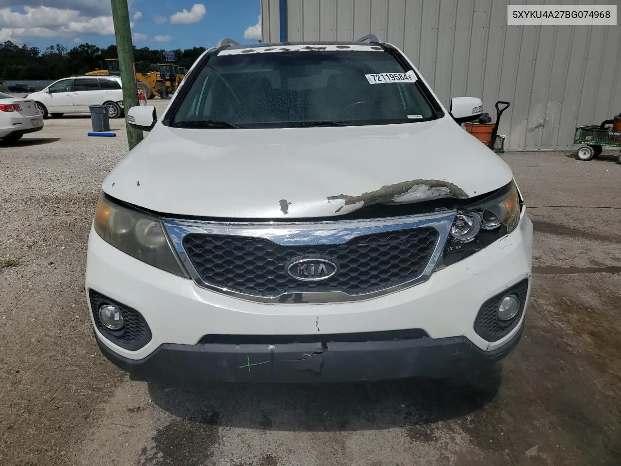 2011 Kia Sorento Ex VIN: 5XYKU4A27BG074968 Lot: 72119584