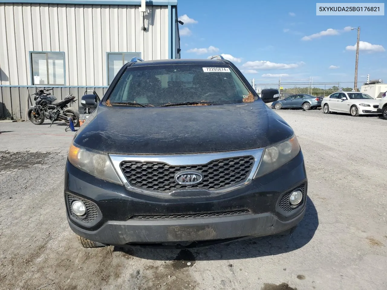 2011 Kia Sorento Ex VIN: 5XYKUDA25BG176821 Lot: 72205874