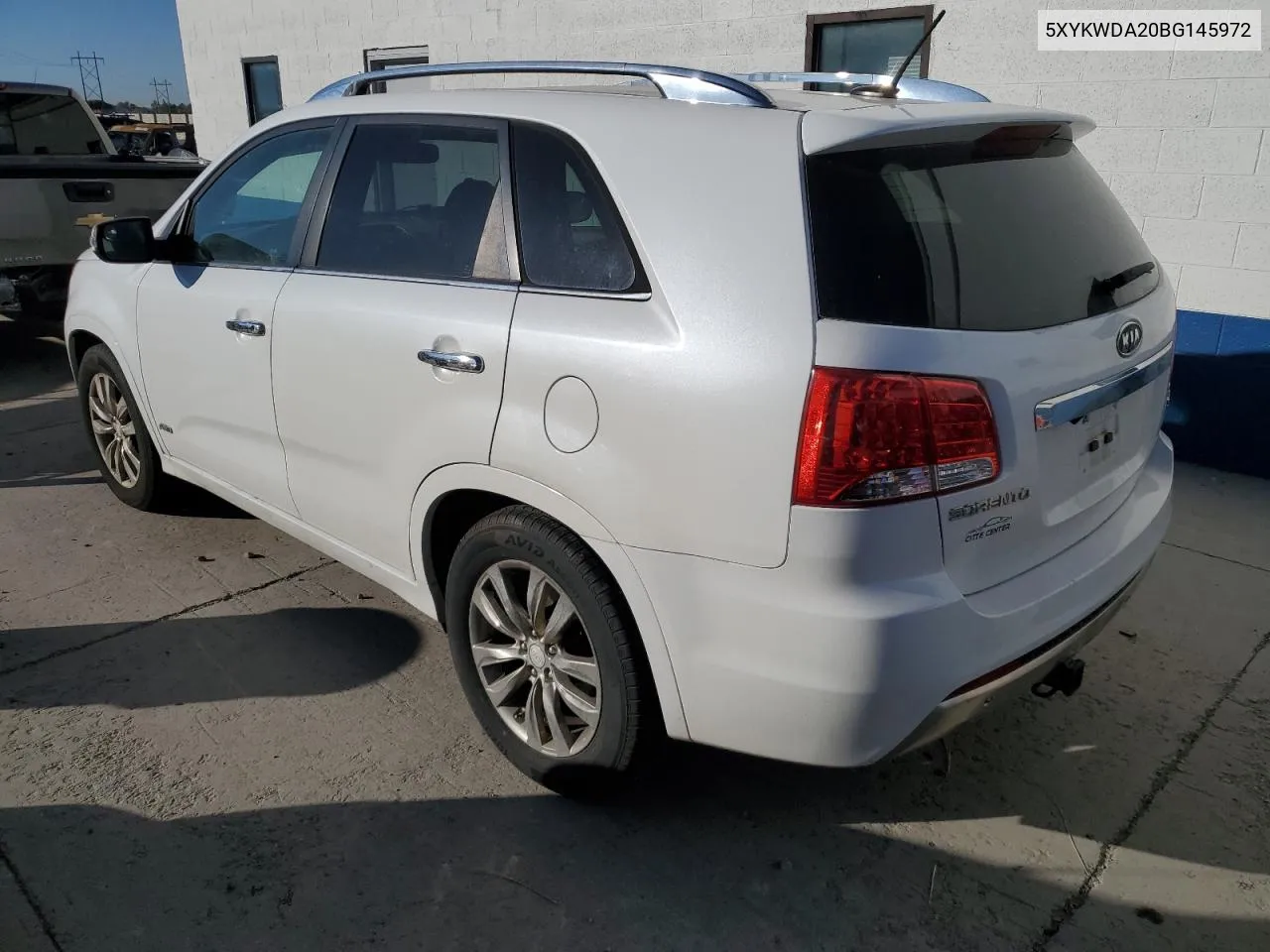 2011 Kia Sorento Sx VIN: 5XYKWDA20BG145972 Lot: 72365024