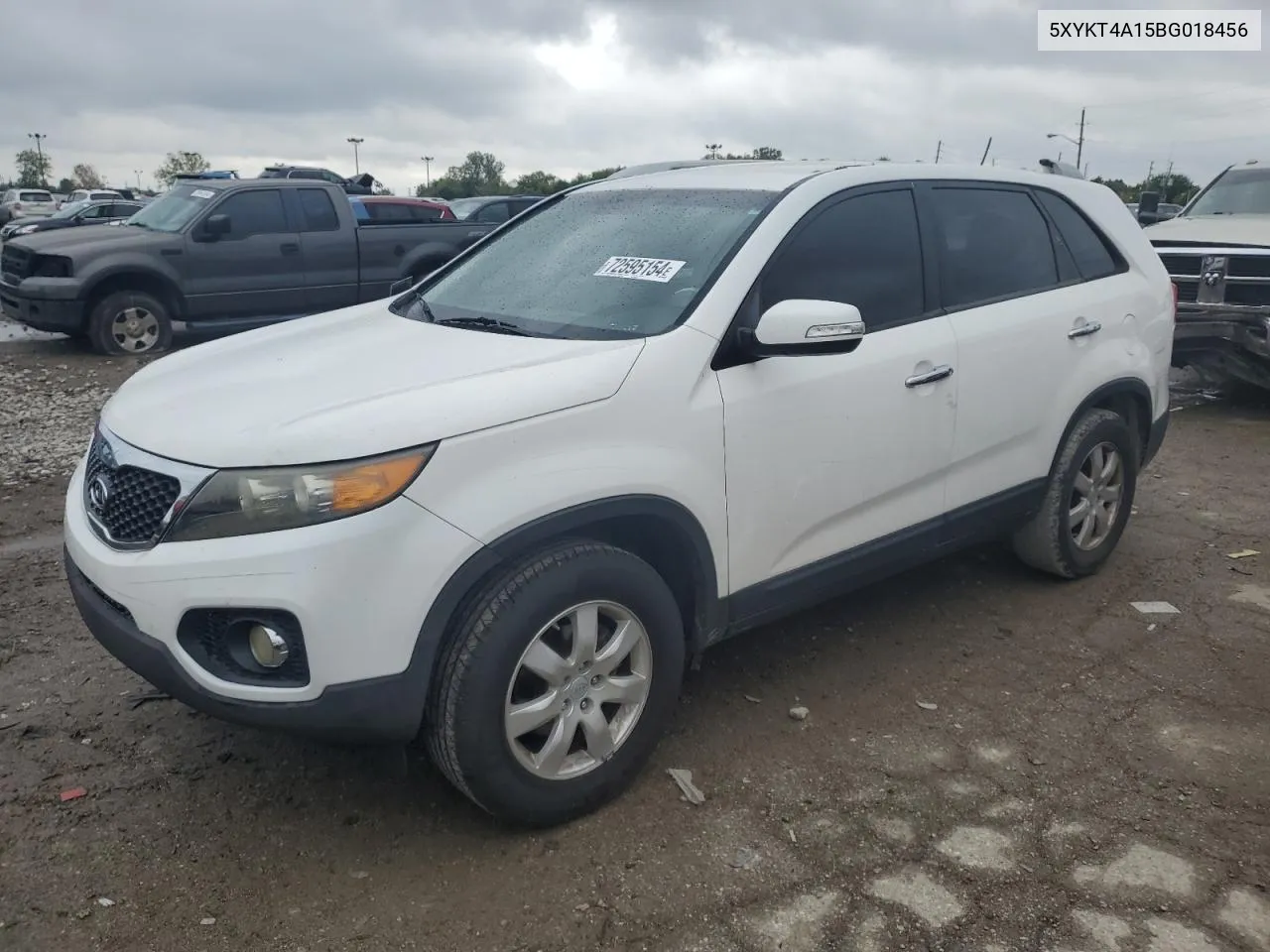 2011 Kia Sorento Base VIN: 5XYKT4A15BG018456 Lot: 72595154