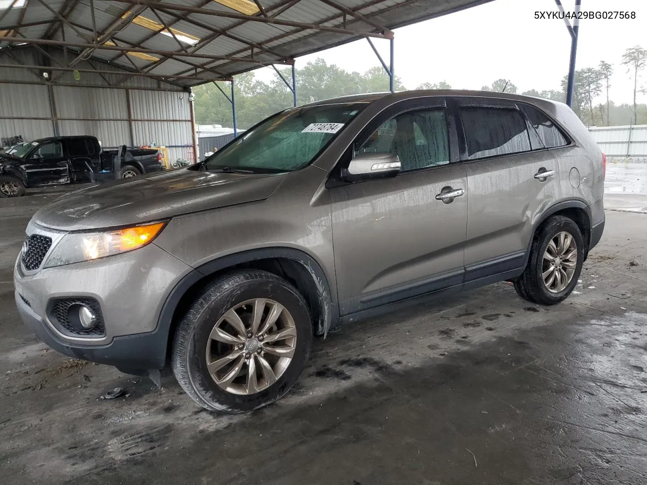 2011 Kia Sorento Ex VIN: 5XYKU4A29BG027568 Lot: 72748784