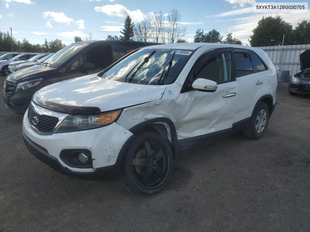 2011 Kia Sorento Base VIN: 5XYKT3A12BG030705 Lot: 75118944