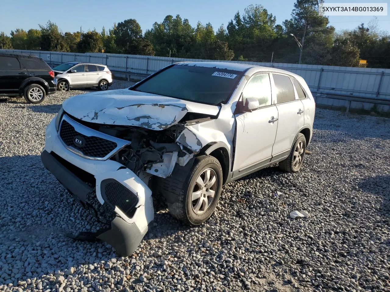 2011 Kia Sorento Base VIN: 5XYKT3A14BG013369 Lot: 75204774