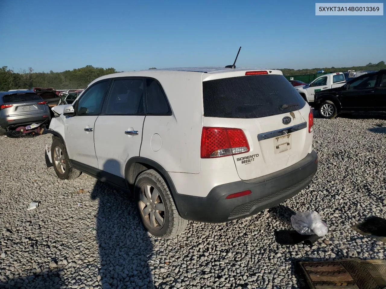 2011 Kia Sorento Base VIN: 5XYKT3A14BG013369 Lot: 75204774