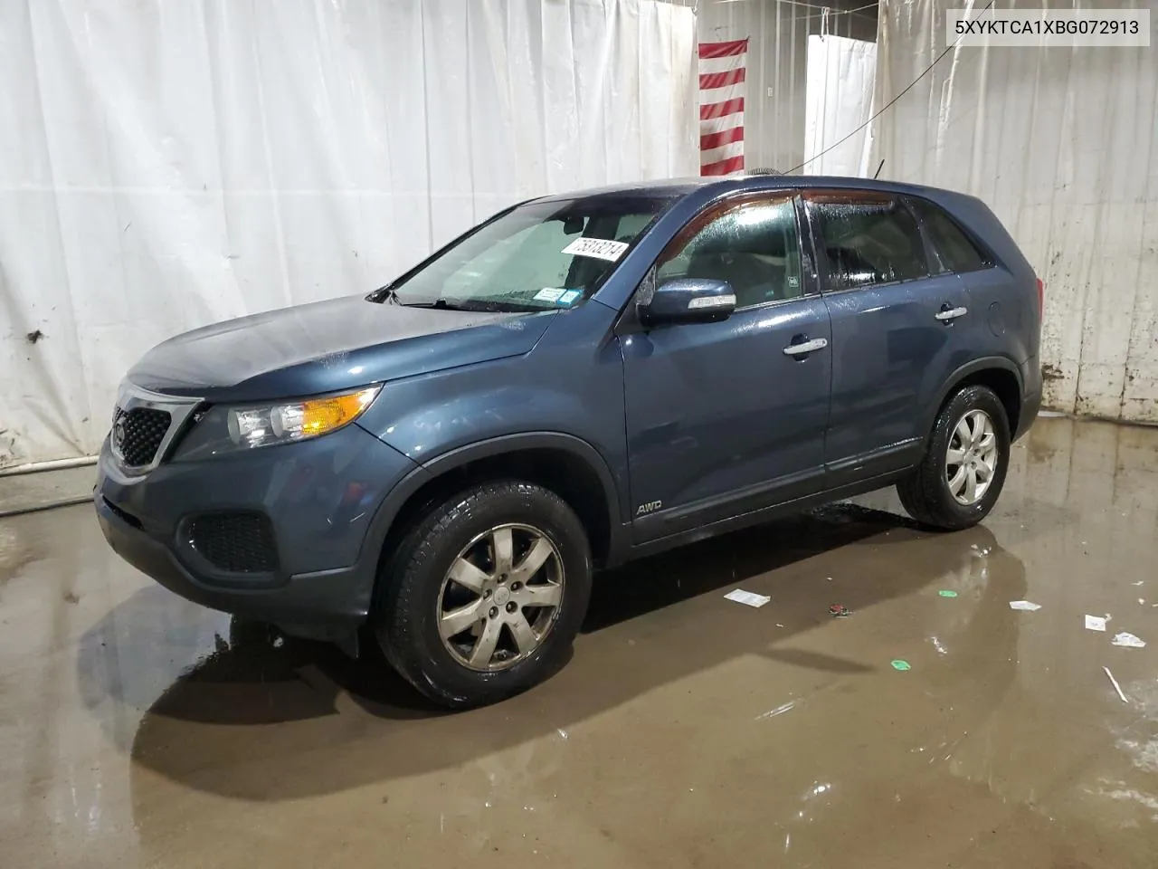 2011 Kia Sorento Base VIN: 5XYKTCA1XBG072913 Lot: 75313214