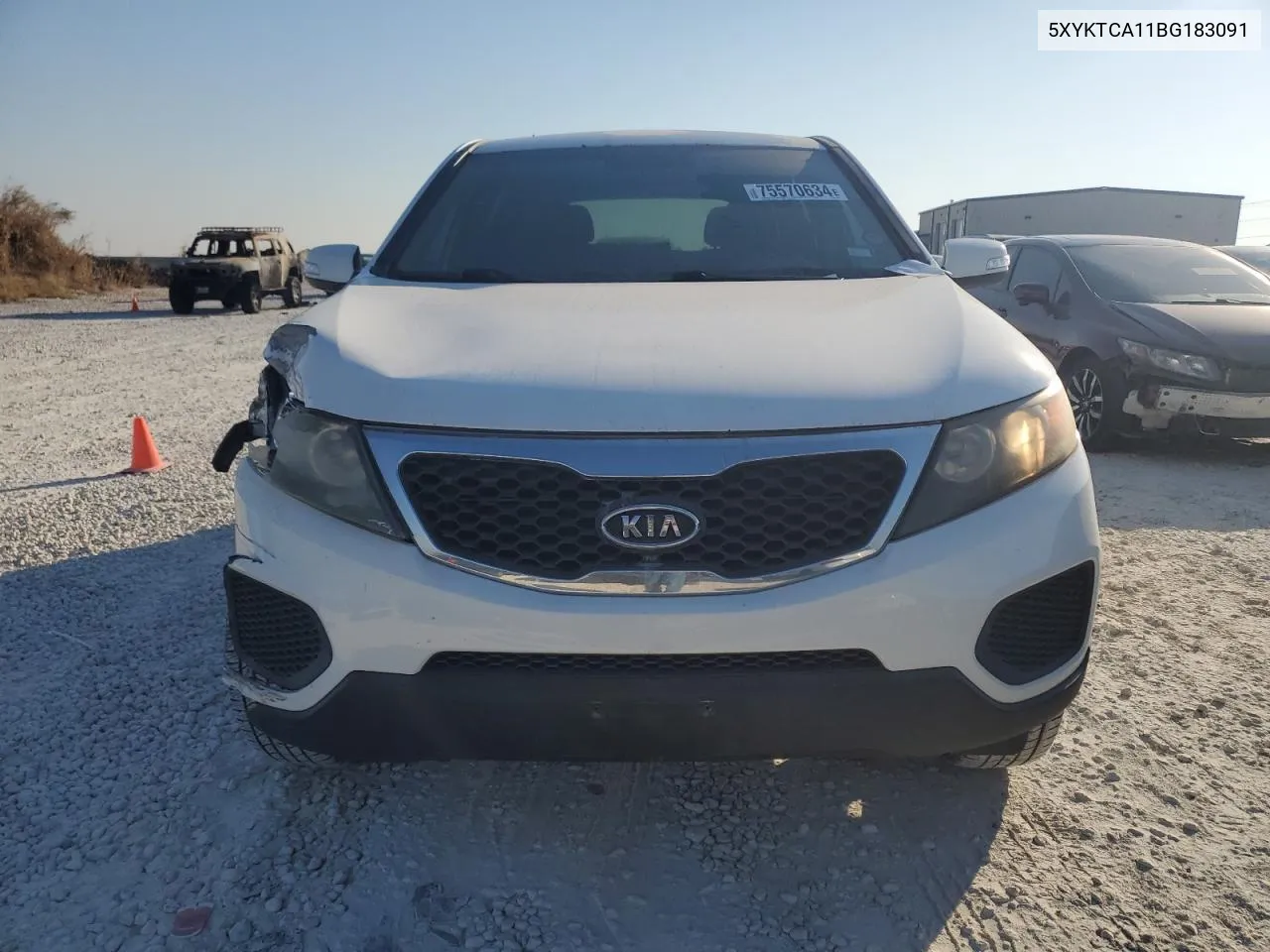 2011 Kia Sorento Base VIN: 5XYKTCA11BG183091 Lot: 75570634