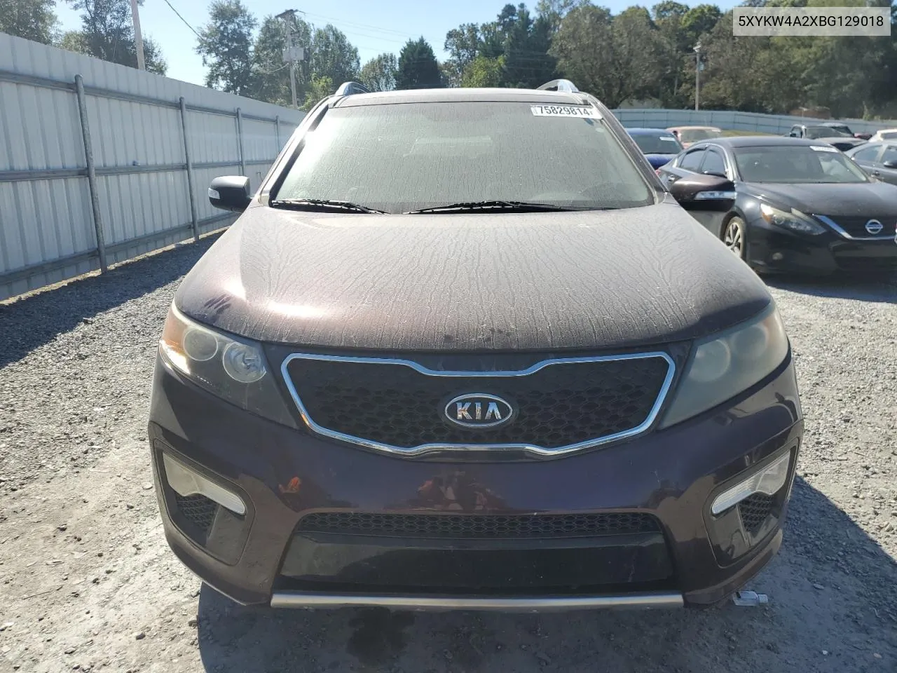 5XYKW4A2XBG129018 2011 Kia Sorento Sx