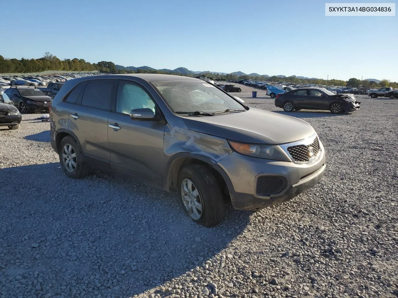 2011 Kia Sorento Base VIN: 5XYKT3A14BG034836 Lot: 76208454