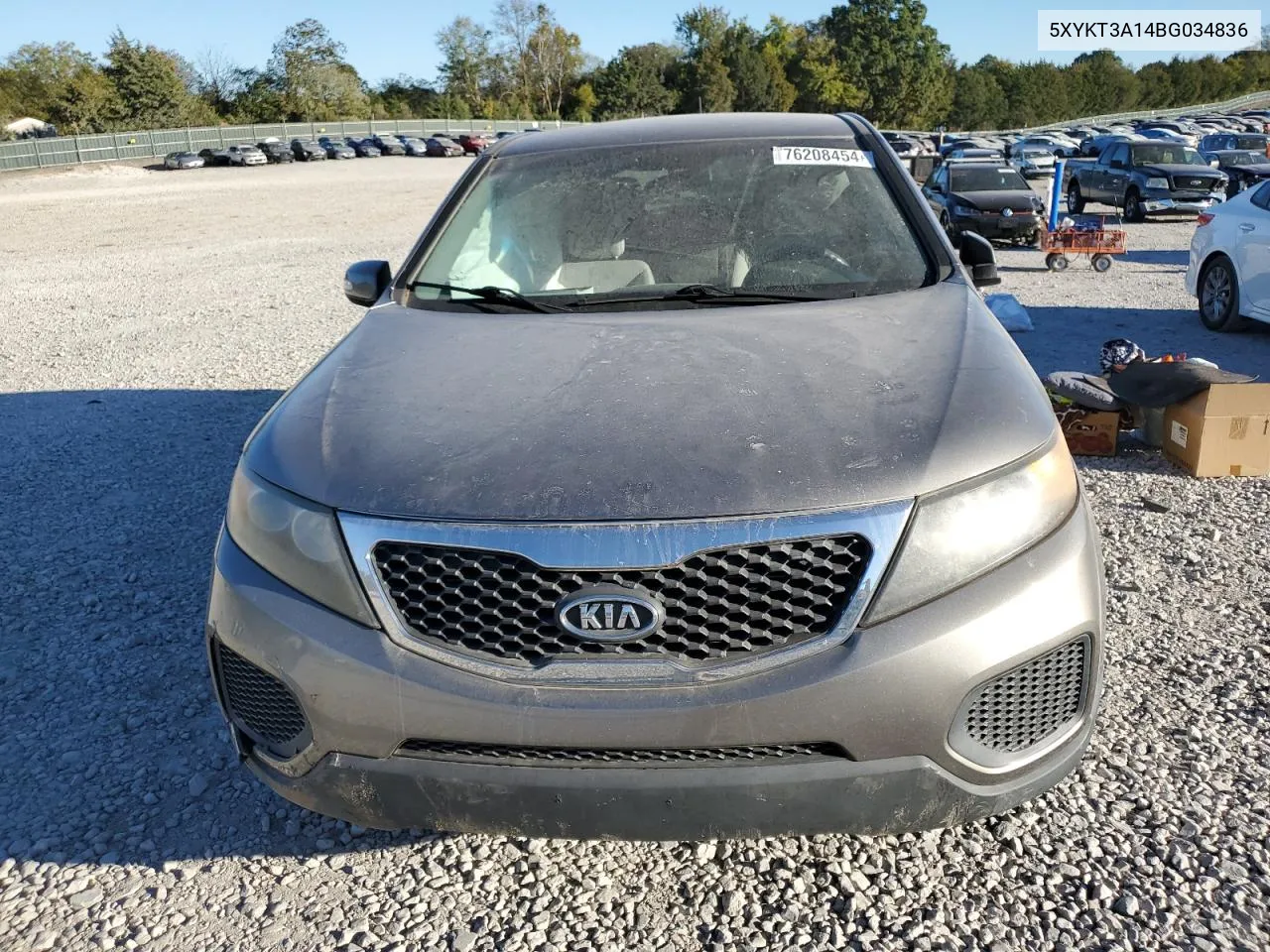 2011 Kia Sorento Base VIN: 5XYKT3A14BG034836 Lot: 76208454