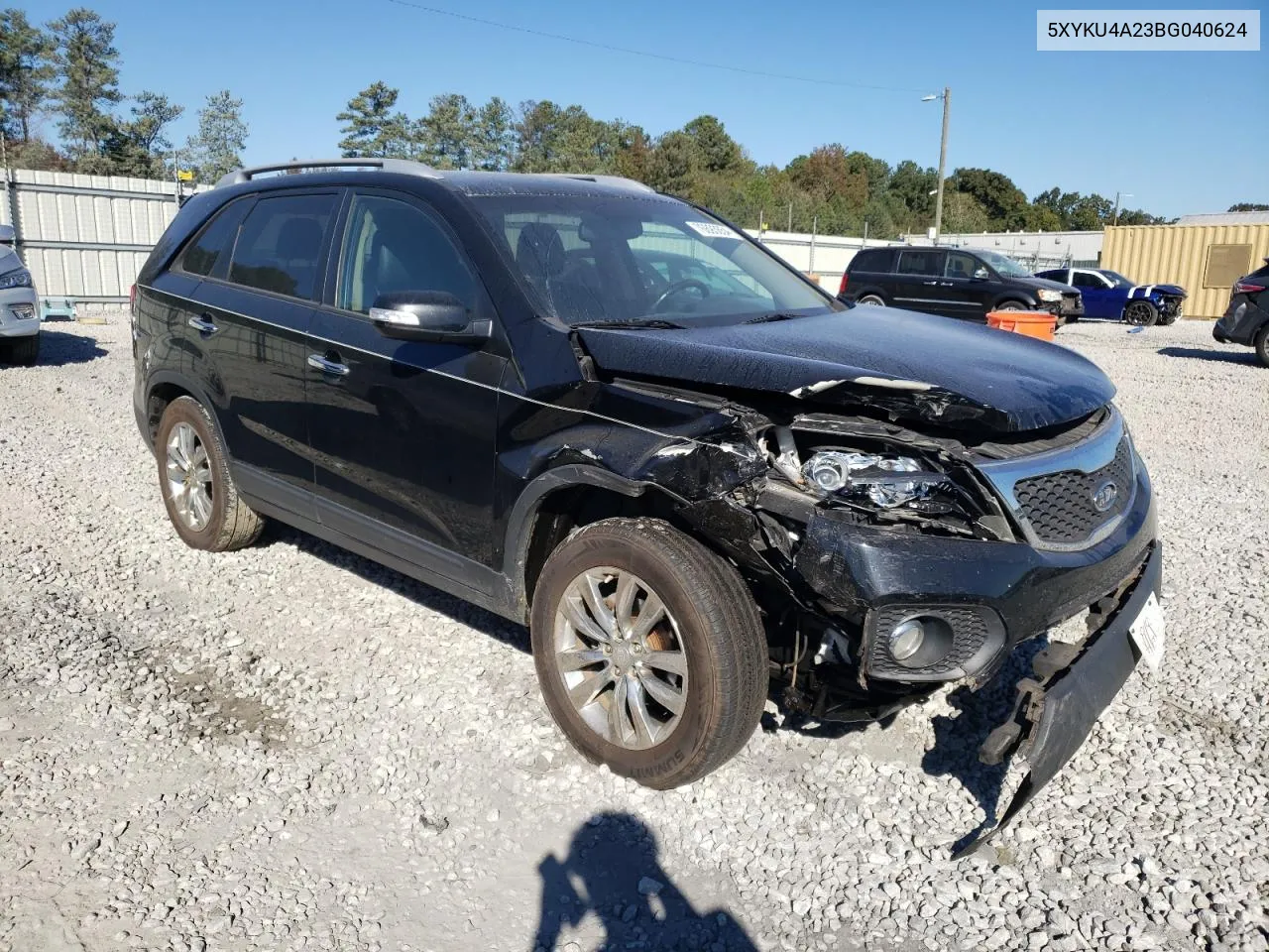 2011 Kia Sorento Ex VIN: 5XYKU4A23BG040624 Lot: 76893654