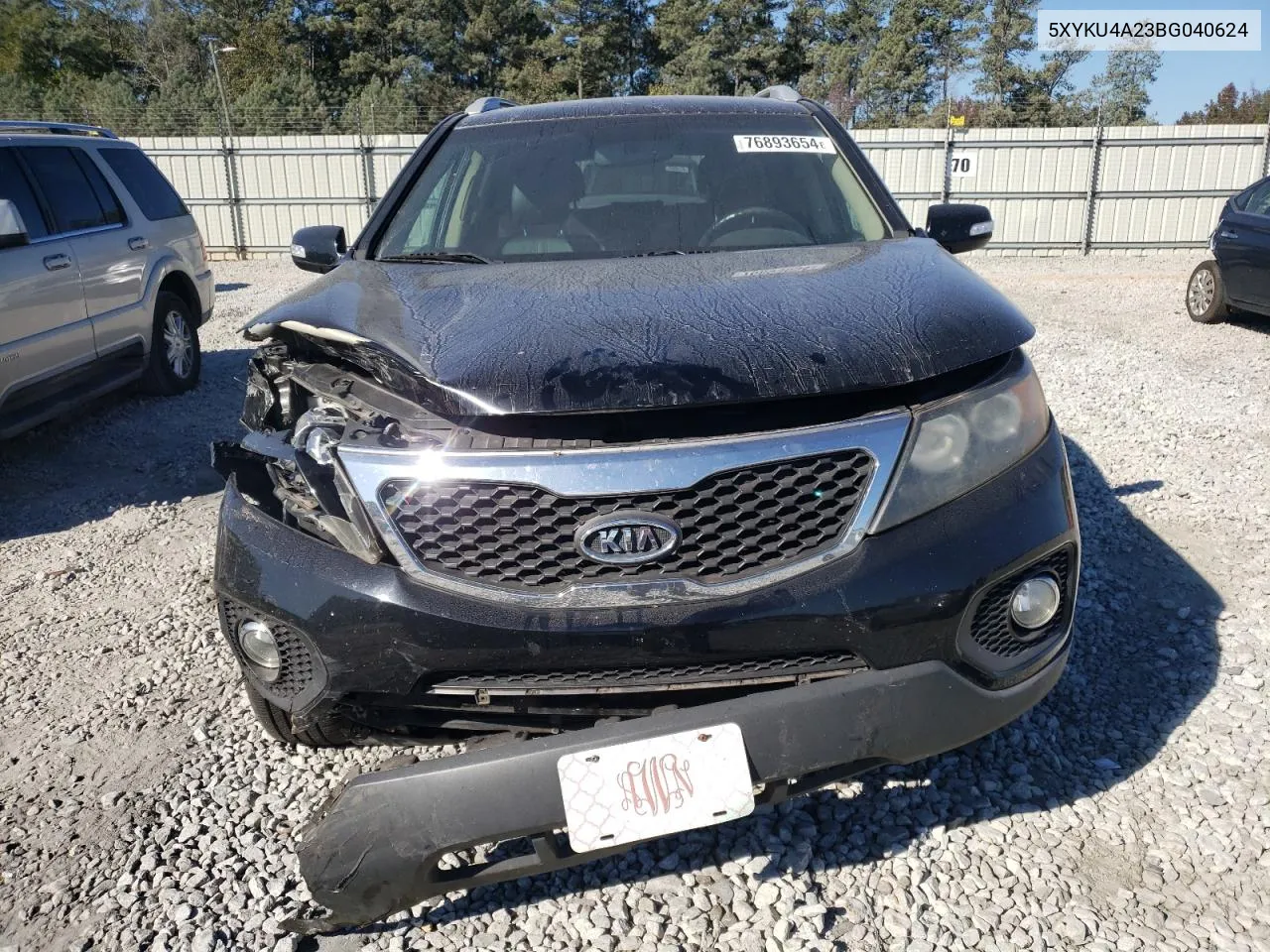 2011 Kia Sorento Ex VIN: 5XYKU4A23BG040624 Lot: 76893654