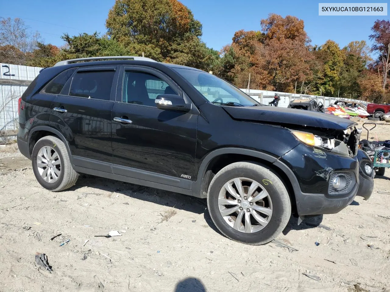 2011 Kia Sorento Ex VIN: 5XYKUCA10BG121663 Lot: 77968284