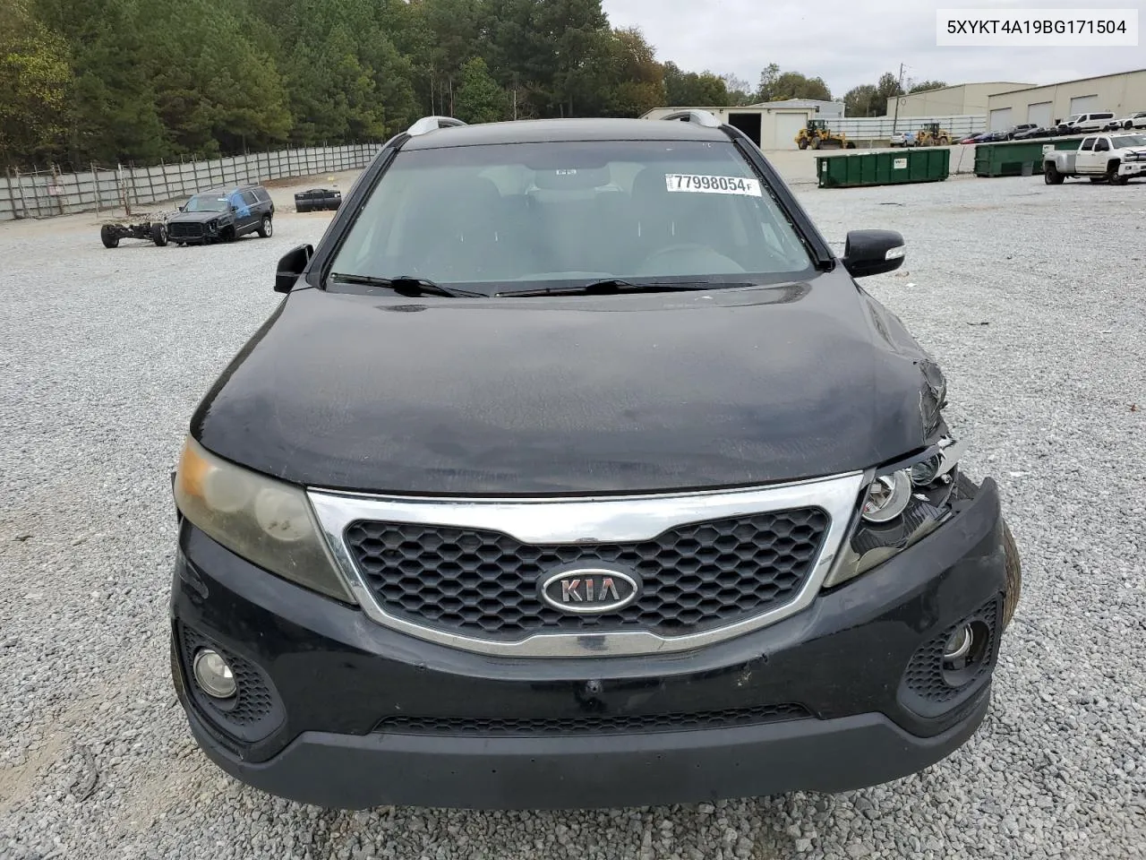 2011 Kia Sorento Base VIN: 5XYKT4A19BG171504 Lot: 77998054