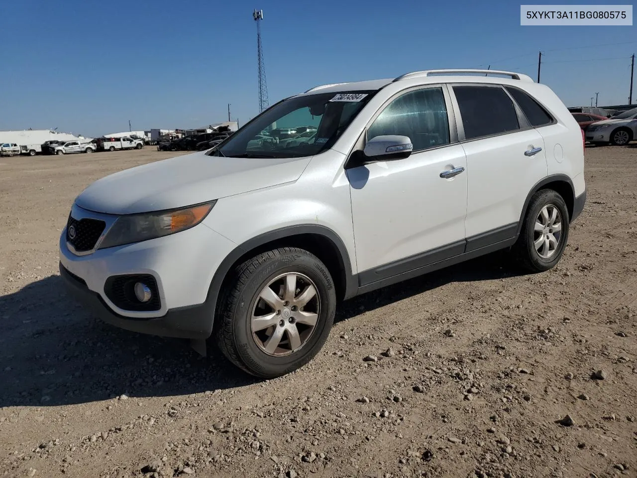 2011 Kia Sorento Base VIN: 5XYKT3A11BG080575 Lot: 78014984