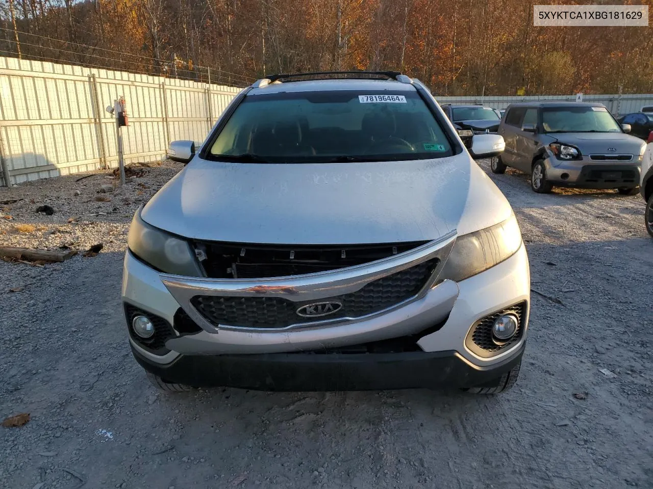 2011 Kia Sorento Base VIN: 5XYKTCA1XBG181629 Lot: 78196464