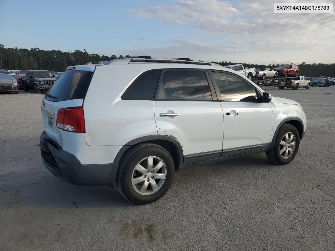 2011 Kia Sorento Base VIN: 5XYKT4A14BG175783 Lot: 78371444