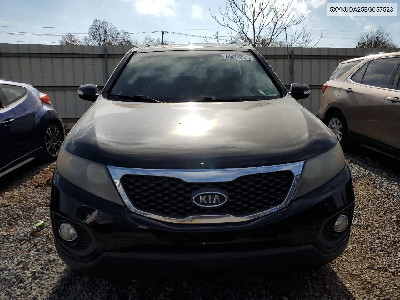 2011 Kia Sorento Ex VIN: 5XYKUDA25BG057523 Lot: 78472054