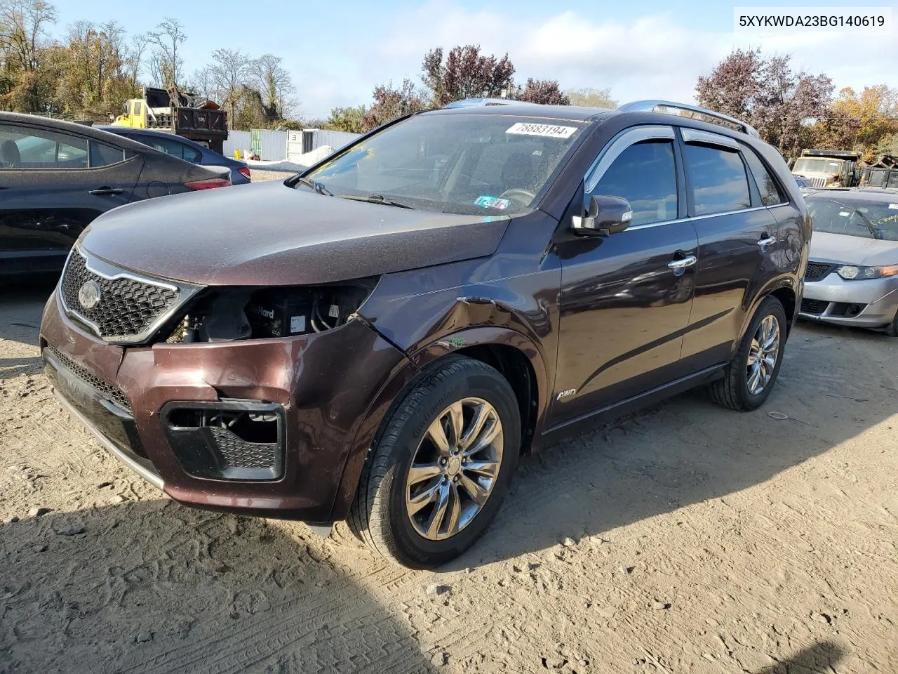 5XYKWDA23BG140619 2011 Kia Sorento Sx