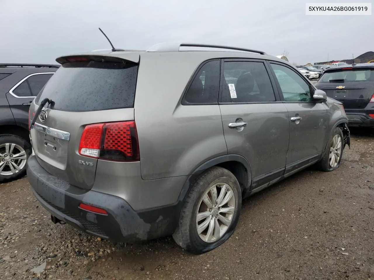 2011 Kia Sorento Ex VIN: 5XYKU4A26BG061919 Lot: 78945084