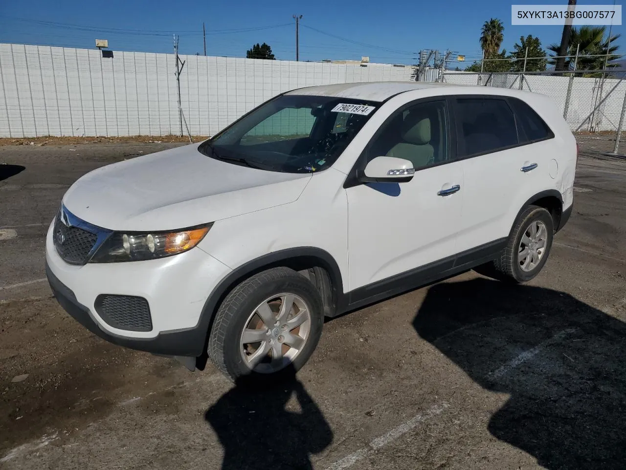 2011 Kia Sorento Base VIN: 5XYKT3A13BG007577 Lot: 79021974