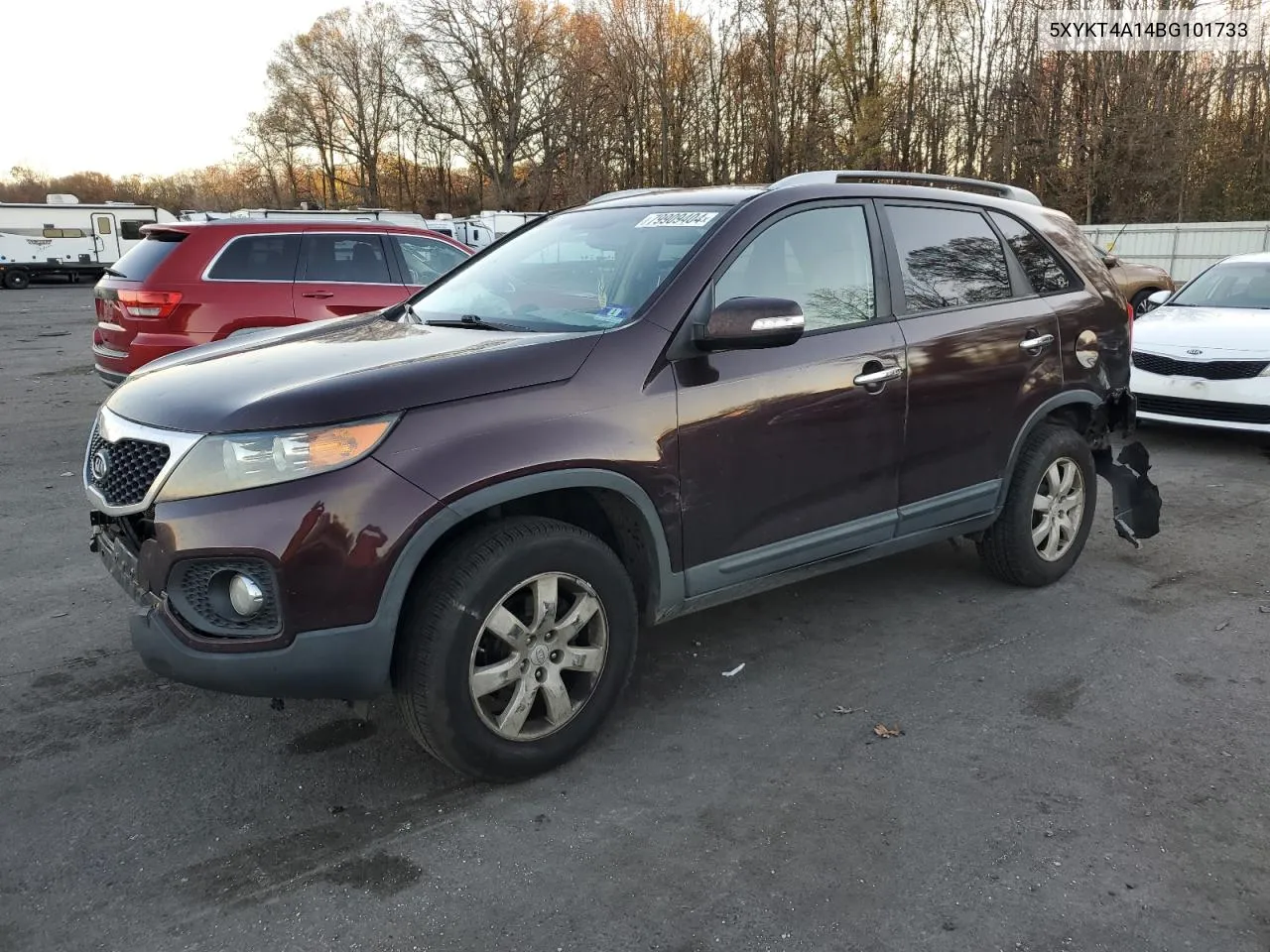 2011 Kia Sorento Base VIN: 5XYKT4A14BG101733 Lot: 79909404